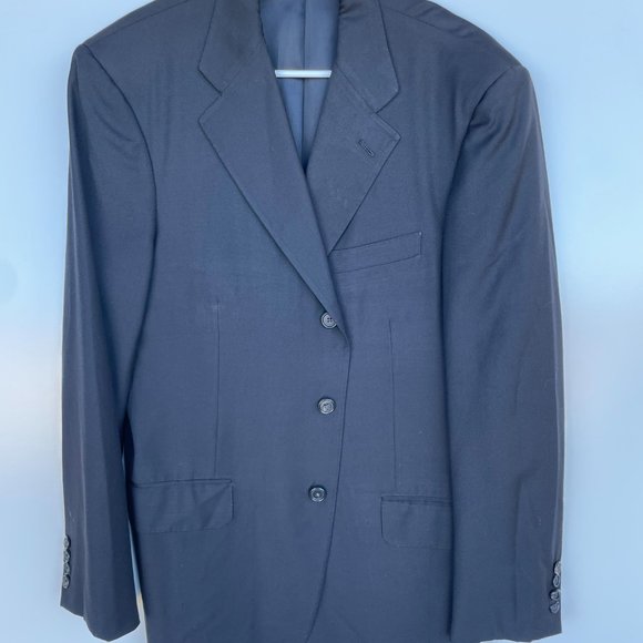 Black Brooks Brothers Golden Fleece 3-Button Suit Jacket - Picture 2 of 5